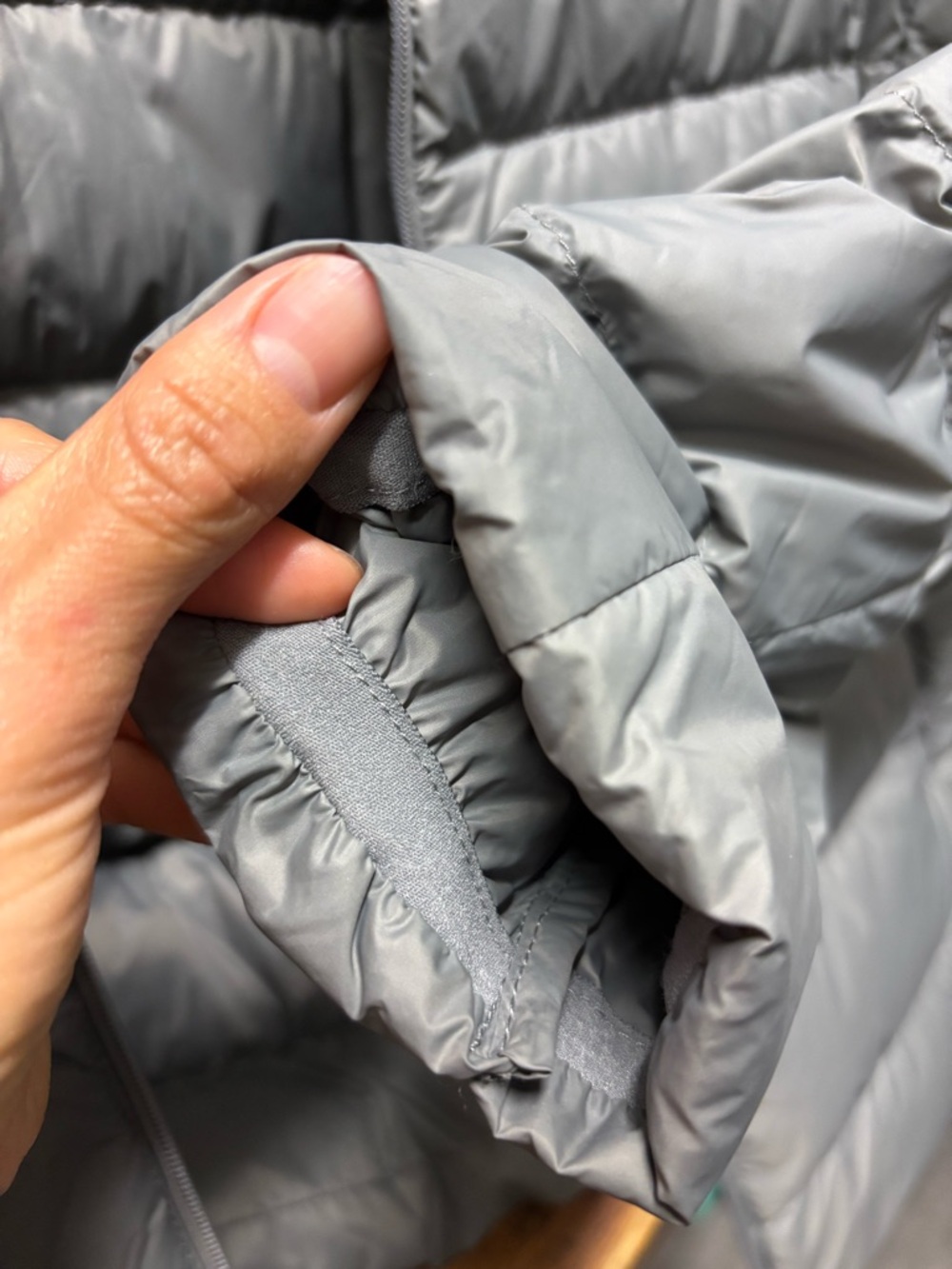 Quince Light Gray Quilted Puffer Jacket - Picture 3 of 6